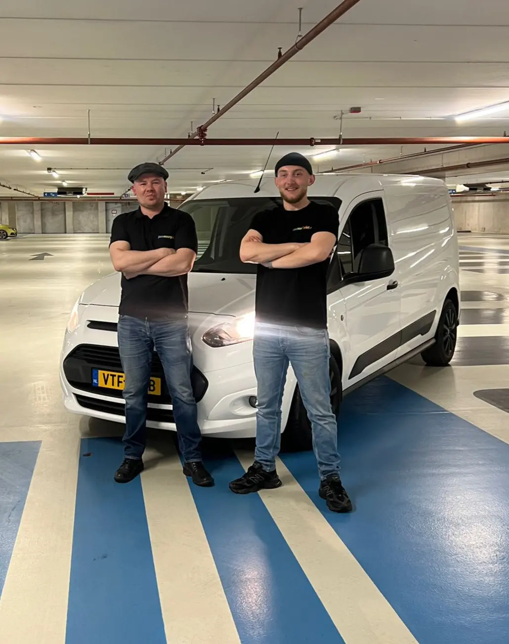 Vader en zoon van JouwMuurprint